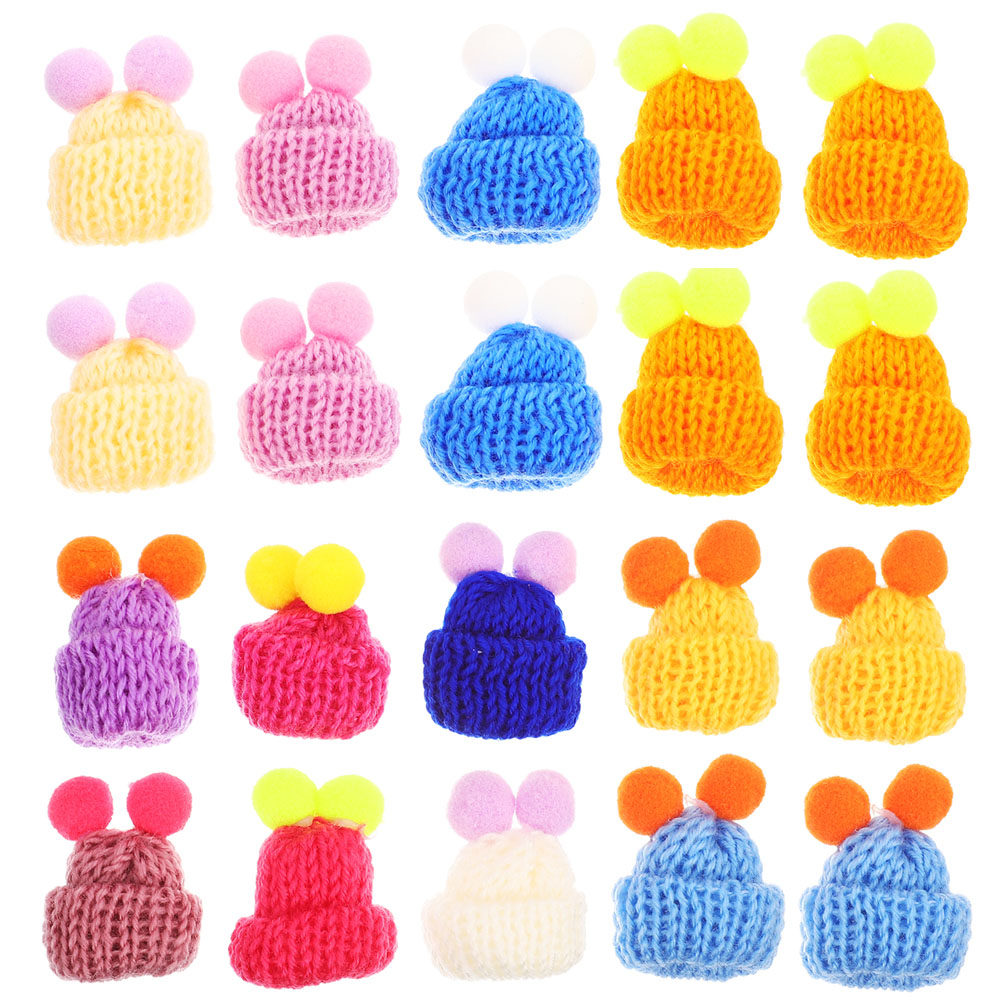 60Pcs Mini Knit Hats Wool Yarn - Art Craft Hat review and price