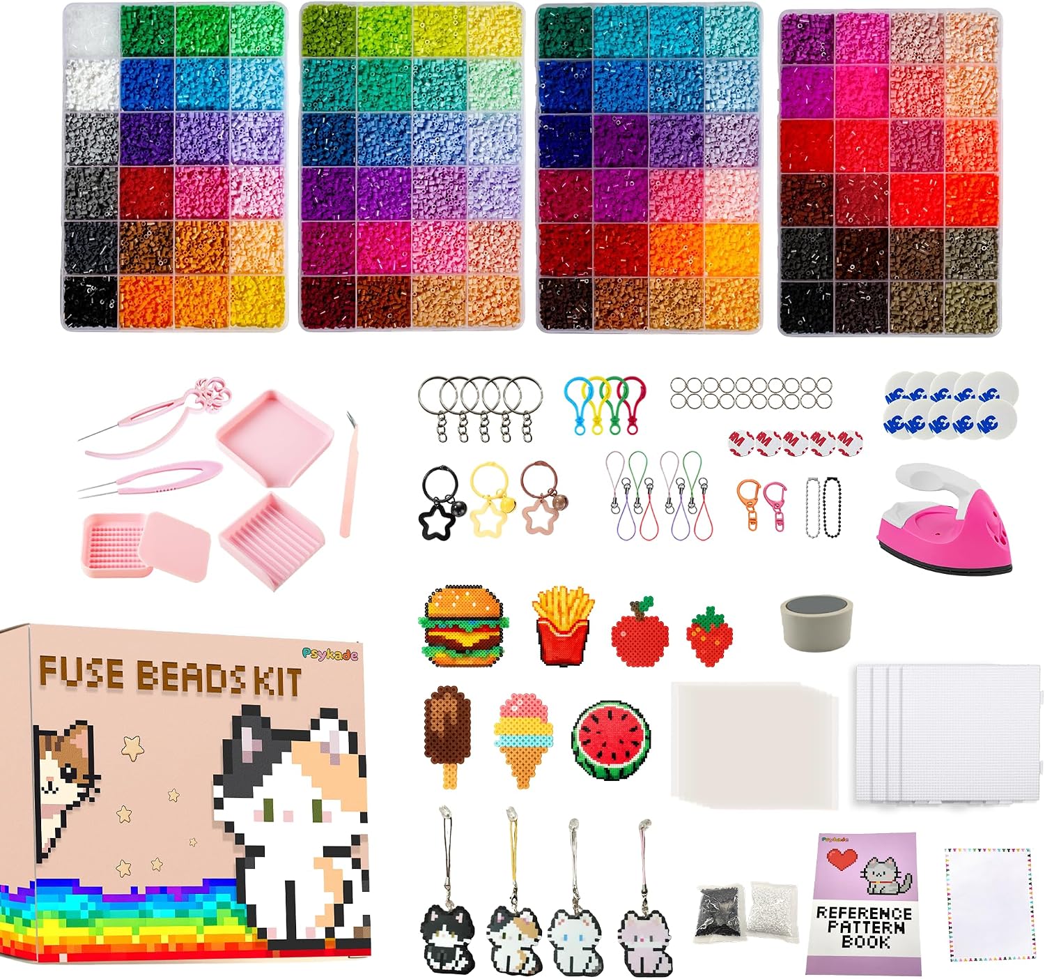 Fuse Beads Kit-Easy DIY-96 Col - Art Craft Decoration review and price
