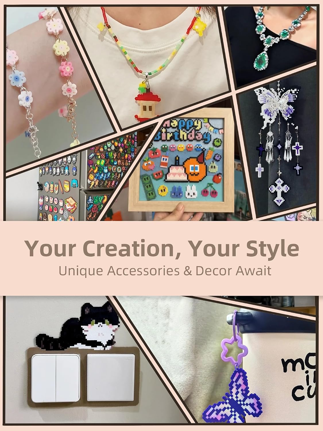 Fuse Beads Kit-Easy DIY-96 Col - Art Craft Decoration review and price